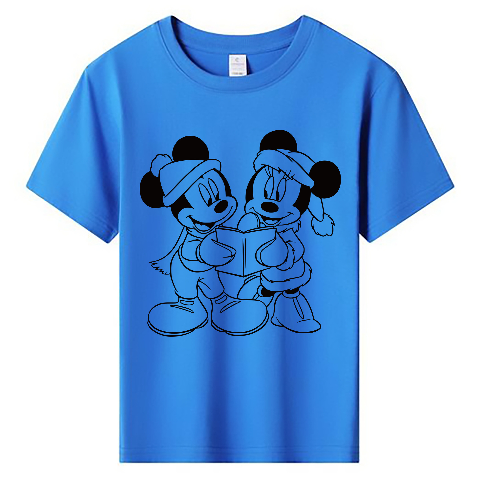 ミッキーマウス Mickey Mouse 綿100％キッズTシャツ（フロントプリント）